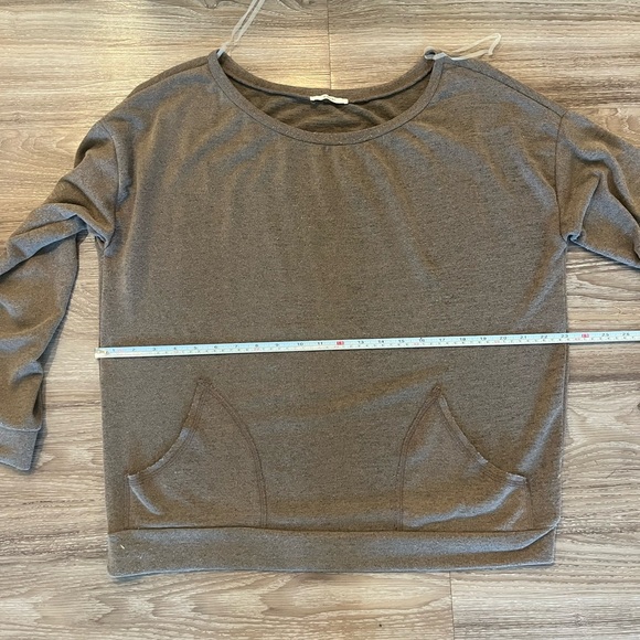 easel brown sweatshirt pullover with pockets - Picture 4 of 6